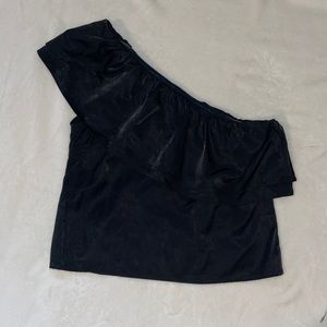 One shoulder ruffle top